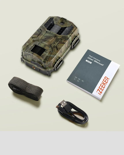 iZEEKER iG200 fotospąstai, 32 MP HD, IP66, 36 infraraudonųjų spindulių diodai