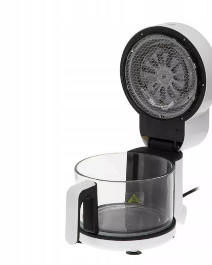 Adler oro gruzdintuvė su stikliniu dubeniu 3L 1400W su halogeniniu kaitinimo elementu