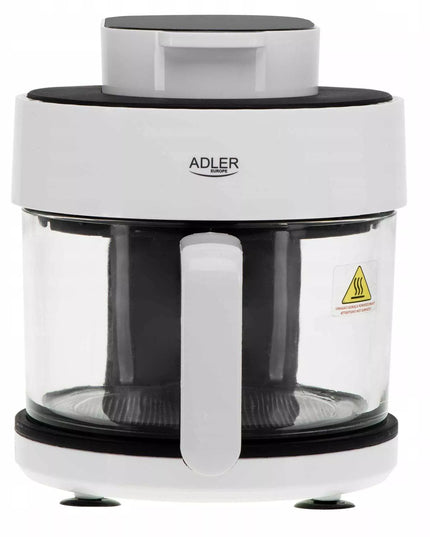 Adler oro gruzdintuvė su stikliniu dubeniu 3L 1400W su halogeniniu kaitinimo elementu