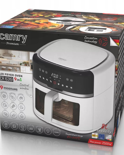 Karšto oro gruzdintuvė Air Fryer 8L XXL 2500W + kepimo forma