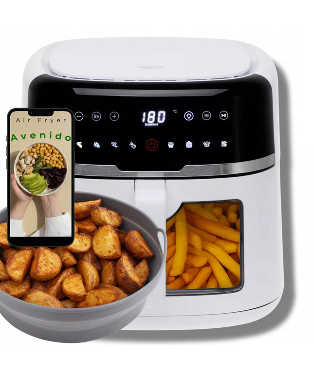 Oro gruzdintuvė "Air Fryer" be riebalų 8L XXL 2500W + formelė