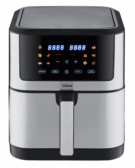 VOKSAR K11 XXL 8L 12in1 1800W AirFryer - Gruzdintuvė be aliejaus + RECEPTAI