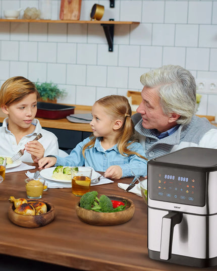 VOKSAR K11 XXL 8L 12in1 1800W AirFryer - Gruzdintuvė be aliejaus + RECEPTAI