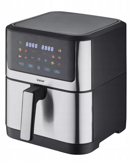 VOKSAR K11 XXL 8L 12in1 1800W AirFryer - Gruzdintuvė be aliejaus + RECEPTAI