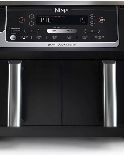 Dviejų zonų oro gruzdintuvė NINJA AF451EU, juoda, 2470 W, 9,5 l, po grąžinimo