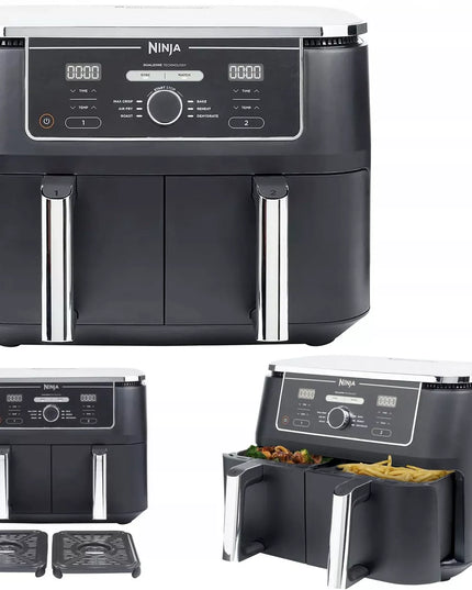 Dviejų zonų oro gruzdintuvė Ninja Air Fryer 9,5L AF400EU 40–240C