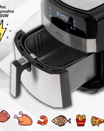 Karšto oro gruzdintuvė 5L Airfryer 9 PROGRAMOS laikmatis LED Camry CR6311