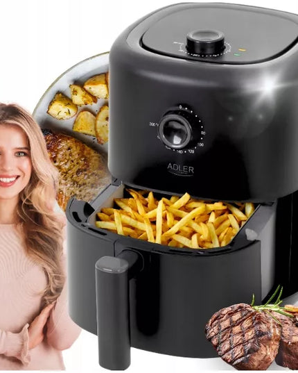 Bebalsis gruzdintuvė Air Fryer 3.0L, galinga 2200W Adler AD6310