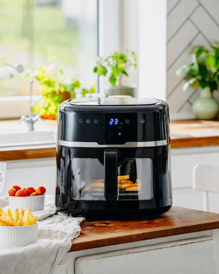 Karšto oro gruzdintuvė Adler Air Fryer DIDELĖ 8L galinga 2500W 9 programos