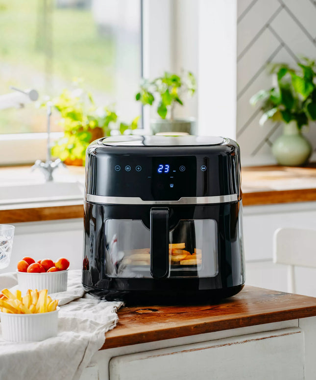 Karšto oro gruzdintuvė Adler Air Fryer DIDELĖ 8L galinga 2500W 9 programos