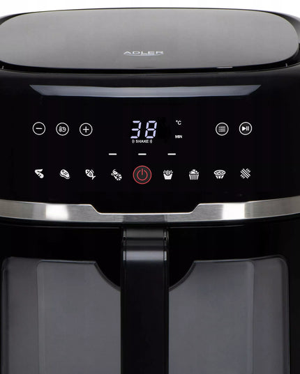 Karšto oro gruzdintuvė Adler Air Fryer DIDELĖ 8L galinga 2500W 9 programos