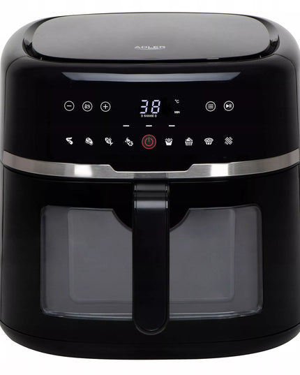 Neriebalinis gruzdintuvas "Air Fryer" DIDELIS 8L galingas 2500W 9 programos Adler