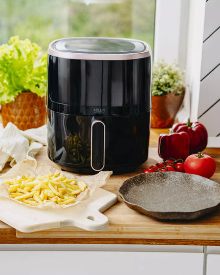 Adler AirFryer bekarboninė gruzdintuvė, 12 programų, 5L | LED ekranas