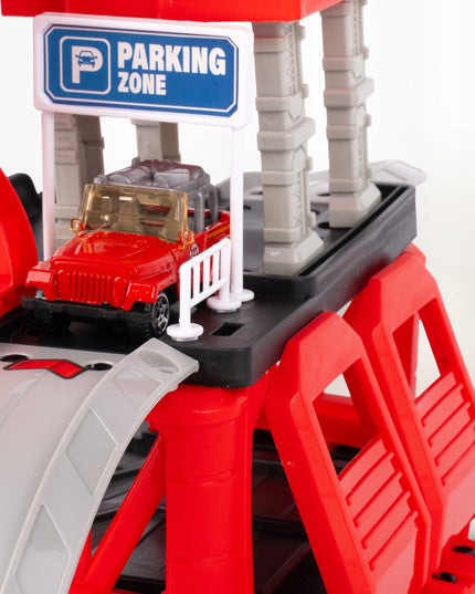 Daugiapakopis garažas, priešgaisrinės stoties bazė, 3 automobilių ir sraigtasparnio rinkinys