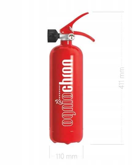 Ogniochron buitinė skysčio gesinimo priemonė 2 kg UGD-2x, raudona, pagaminta 2026 m.