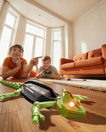 Interaktyvus „HEX BOTS Wall Climber“ driežas – nuotoliniu būdu valdomas robotas, ropojantis sienomis