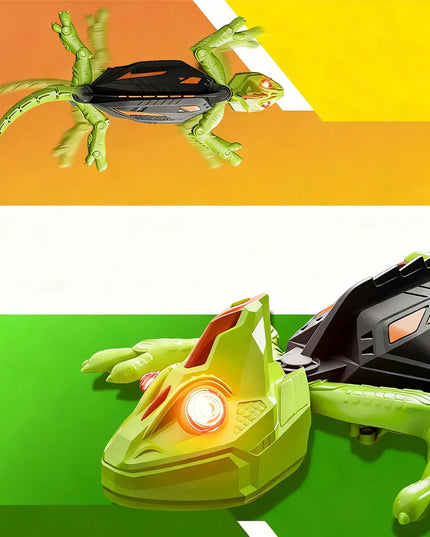 Interaktyvus „HEX BOTS Wall Climber“ driežas – nuotoliniu būdu valdomas robotas, ropojantis sienomis