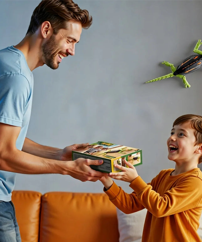 Interaktyvus „HEX BOTS Wall Climber“ driežas – nuotoliniu būdu valdomas robotas, ropojantis sienomis
