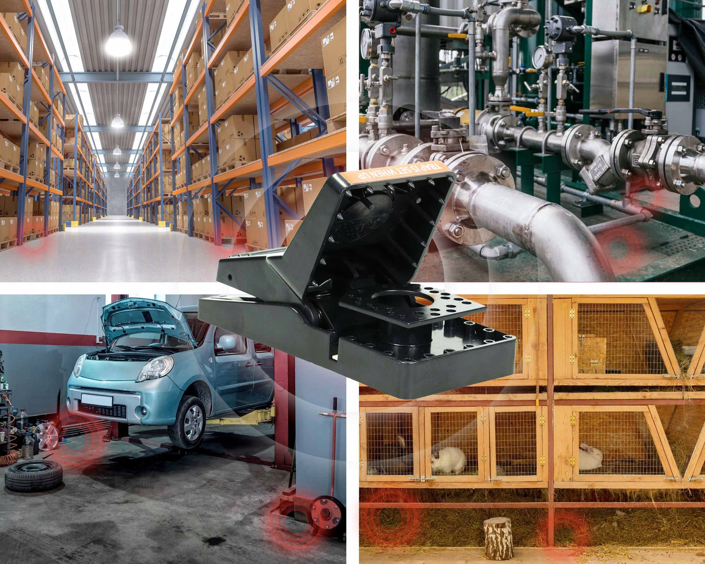 GILOTININIAI SPĄSTAI SU GAUDYKLE PELĖMS, ŽURKĖMS, GRAUŽIKAMS SX-5006 (5 VNT)