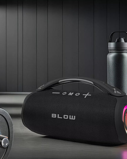 Nešiojamas belaidis Bluetooth garsiakalbis su SD, FM radiju, USB, AUX, mobiliuoju radiju ir dirželiu