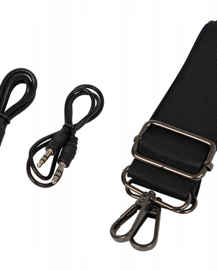 Nešiojamas belaidis Bluetooth garsiakalbis su SD, FM radiju, USB, AUX, mobiliuoju radiju ir dirželiu