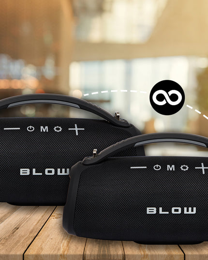 Nešiojamas belaidis Bluetooth garsiakalbis su SD, FM radiju, USB, AUX, mobiliuoju radiju ir dirželiu