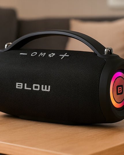 Nešiojamas belaidis Bluetooth garsiakalbis su SD, FM radiju, USB, AUX, mobiliuoju radiju ir dirželiu