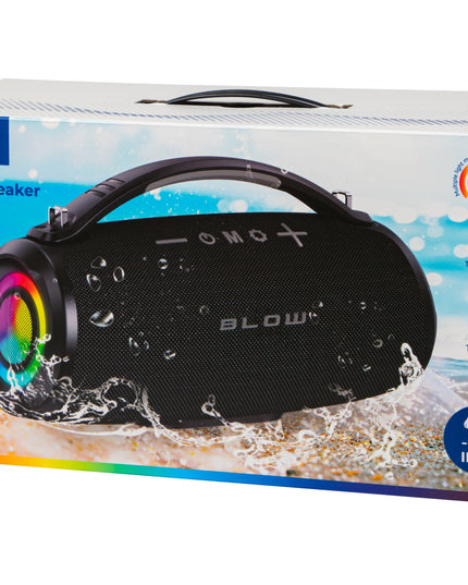 Nešiojamas belaidis Bluetooth garsiakalbis su SD, FM radiju, USB, AUX, mobiliuoju radiju ir dirželiu