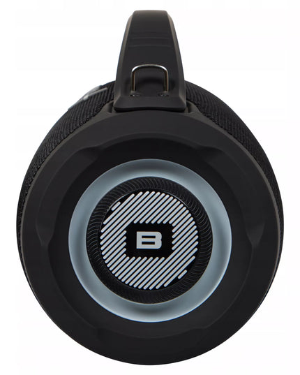 Nešiojamas belaidis Bluetooth garsiakalbis su SD, FM radiju, USB, AUX, mobiliuoju radiju ir dirželiu