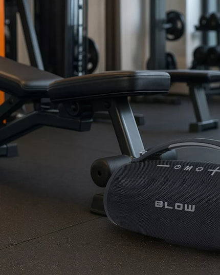 Nešiojamas belaidis Bluetooth garsiakalbis su SD, FM radiju, USB, AUX, mobiliuoju radiju ir dirželiu