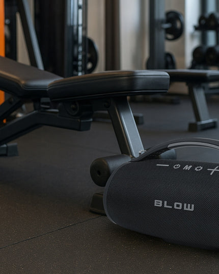 Nešiojamas belaidis Bluetooth garsiakalbis su SD, FM radiju, USB, AUX, mobiliuoju radiju ir dirželiu