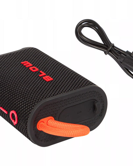 Nešiojamas belaidis „Bluetooth“ garsiakalbis BLOW AQUA TUNE, atsparus vandeniui IP67, FM radijas, USB, RGB