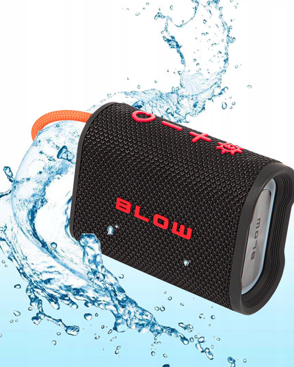 Nešiojamas belaidis „Bluetooth“ garsiakalbis BLOW AQUA TUNE, atsparus vandeniui IP67, FM radijas, USB, RGB