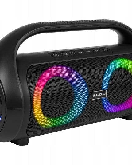 Nešiojamas belaidis vandeniui atsparus IPX5 Bluetooth garsiakalbis su FM radiju, USB ir RGB