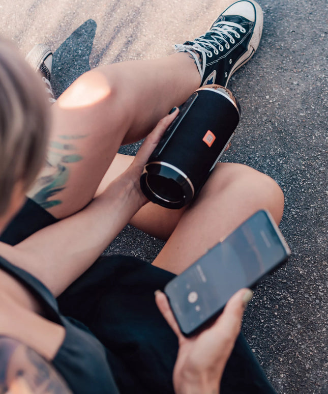 Nešiojamas Belaidis Bluetooth Garsiakalbis USB SD AUX FM Radijas Bokso Tipo Kolonėlė