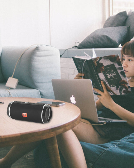 Nešiojamas Belaidis Bluetooth Garsiakalbis USB SD AUX FM Radijas Bokso Tipo Kolonėlė