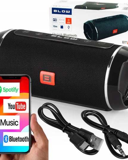 Nešiojamas Belaidis Bluetooth Garsiakalbis USB SD AUX FM Radijas Bokso Tipo Kolonėlė