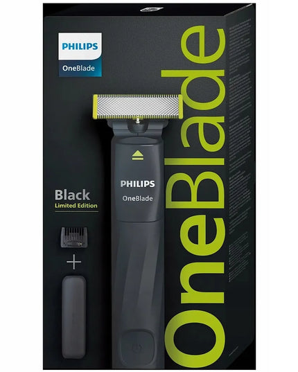 PHILIPS OneBlade QP1424/65 hibridinis skustuvas su kelioniniu dėklu ir 5-in-1 barzdos kirptuvo antgaliu