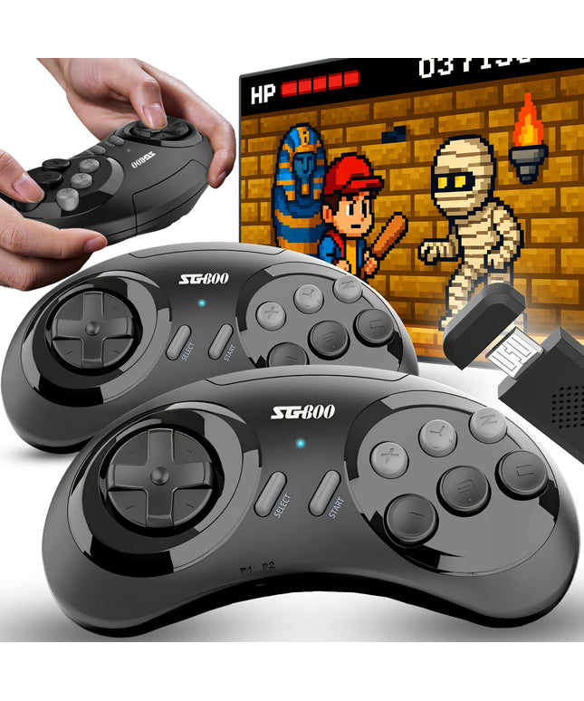 Belaidė mini televizijos žaidimų konsolė, 5000+ retro žaidimų, HDMI, 90-ųjų