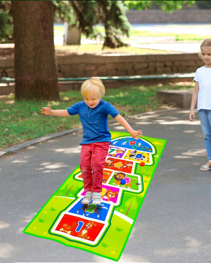 Žaidimas "Klasės" - didelis kilimėlis vaikams šokinėjimui, kultinis vikrumo žaidimas