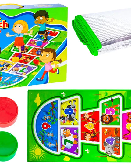 Žaidimas "Klasės" - didelis kilimėlis vaikams šokinėjimui, kultinis vikrumo žaidimas