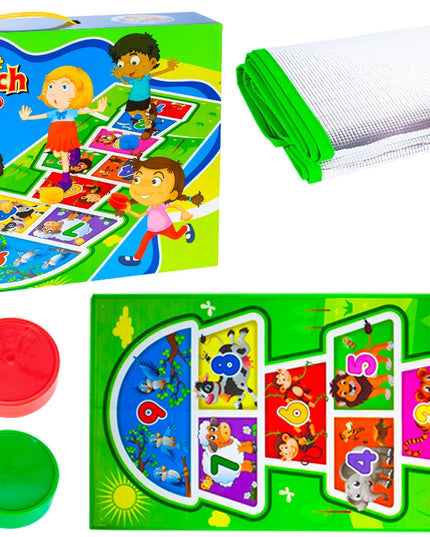 Žaidimas "Klasės" - didelis kilimėlis vaikams šokinėjimui, kultinis vikrumo žaidimas