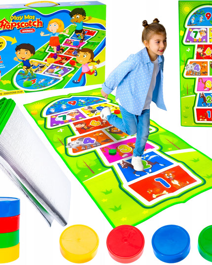 Žaidimas "Klasės" - didelis kilimėlis vaikams šokinėjimui, kultinis vikrumo žaidimas