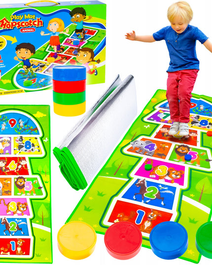 Žaidimas "Klasės" - didelis kilimėlis vaikams šokinėjimui, kultinis vikrumo žaidimas