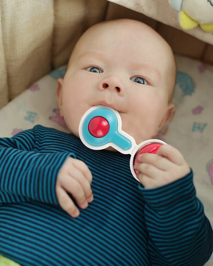 Barškučių ir kandiklių rinkinys - gyvūnėliai, 9 vnt. Mažyliui/Kūdikiui