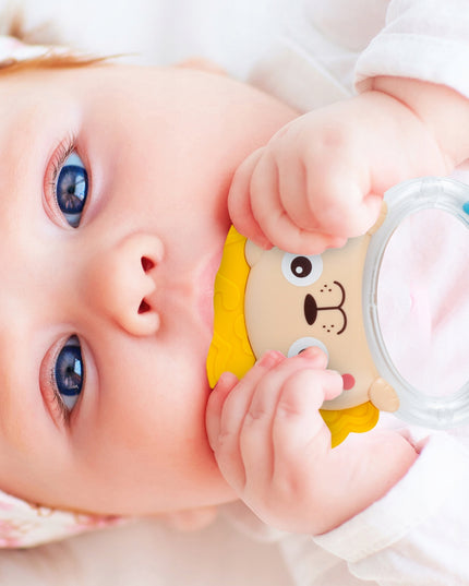 Barškučių ir kandiklių rinkinys - gyvūnėliai, 9 vnt. Mažyliui/Kūdikiui