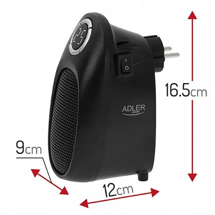 Elektrinis šildytuvas, kompaktiškas, kištukinis, EASY HEATER, galingas 1500W