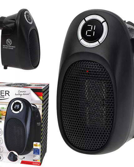 Kompaktiškas elektrinis kištukinis šildytuvas Adler Easy Heater 1500W