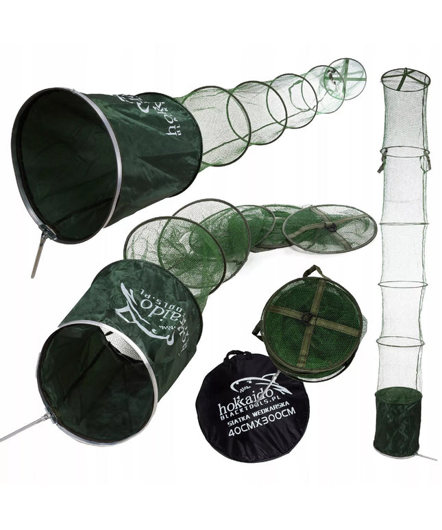 GUMINĖ MEŠKERIOJIMO SIETELĖ 2M 40CM RANKENA + DĖKLAS HOKKAIDO PROFESSIONAL