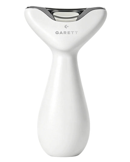 Garett Lift Skin Pulse veido ir kaklo masažuoklis su EMS, vakuuminiu masažu ir LED, baltas